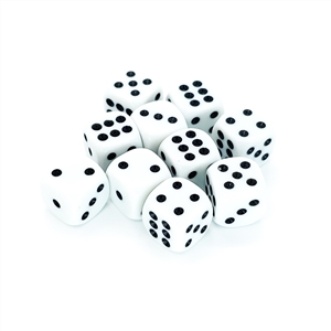 D6 Rounded Dice: Set of 10 (16mm)