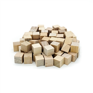 10mm Natural Wooden Cubes