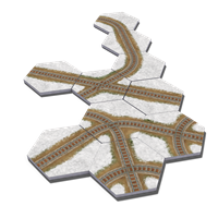 Railways of North America: Snowy Track Tiles