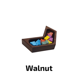 Deluxe Game Trays - Small Solo  - Walnut