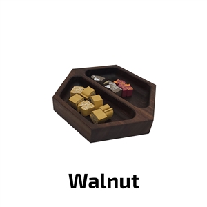 Deluxe Game Trays - Medium Duo - Walnut
