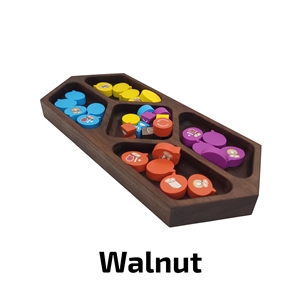 Deluxe Game Trays - Large Penta - Walnut