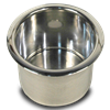 Cup Holder Spun Aluminum- Large (3-3/4")