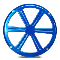 Billet Aluminum 10" Subwoofer Grill Wheel Style