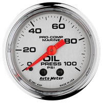 Oil Pressure Mechical 100 Psi 2-1/16"Pl