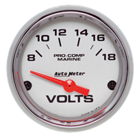 Voltmeter 2-1/16" Platinum