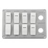 Switch Panel- Eight Carling Switches W/ Two Ignition Switches