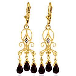 ALARRI 6.31 CTW 14K Solid Gold Sensation Garnet Earrings
