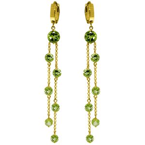 ALARRI 9.02 CTW 14K Solid Gold Chandelier Earrings Peridot