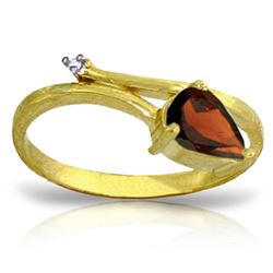 ALARRI 0.83 Carat 14K Solid Gold Sea Of Possibilities Garnet Diamond Ring