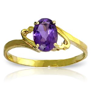 ALARRI 0.65 Carat 14K Solid Gold She Speculates Amethyst Ring