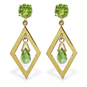 ALARRI 2.4 Carat 14K Solid Gold Euphoria Peridot Earrings