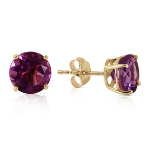 ALARRI 3.1 CTW 14K Solid Gold No Discord Amethyst Earrings