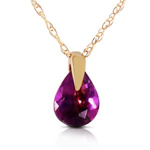 ALARRI 0.68 Carat 14K Solid Gold Promises Kept Amethyst Necklace