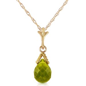 ALARRI 2.1 Carat 14K Solid Gold Ripeness Peridot Necklace