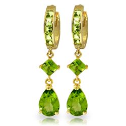 ALARRI 5.62 Carat 14K Solid Gold Temptation Peridot Earrings