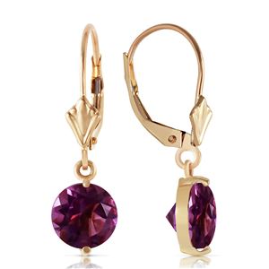 ALARRI 3.1 Carat 14K Solid Gold Prettygirl Amethyst Earrings