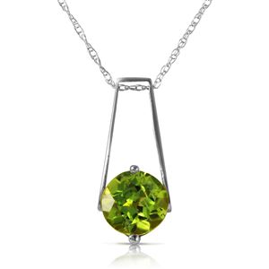 ALARRI 1.45 Carat 14K Solid White Gold In The Hacienda Peridot Necklace