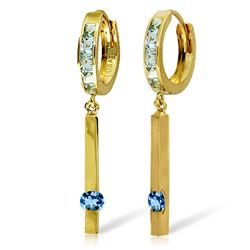 ALARRI 1.35 Carat 14K Solid Gold Worthwhile Blue Topaz Earrings