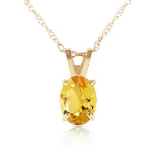 ALARRI 0.85 Carat 14K Solid Gold Edge Of Reason Citrine Necklace