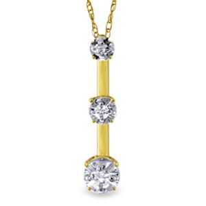 ALARRI 0.1 Carat 14K Solid Gold Diamond Necklace