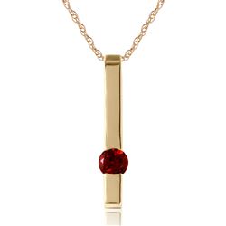 ALARRI 0.25 Carat 14K Solid Gold Thunder Garnet Necklace