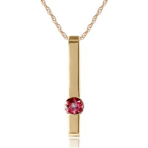 ALARRI 0.25 CTW 14K Solid Gold Sweetest Success Pink Topaz Necklace