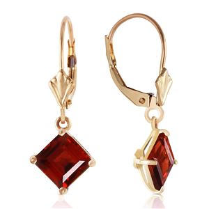 ALARRI 3.2 CTW 14K Solid Gold Carrie Garnet Earrings