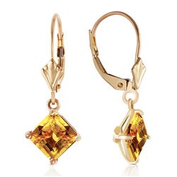 ALARRI 3.2 Carat 14K Solid Gold Pallas Citrine Earrings