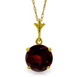 ALARRI 1.15 Carat 14K Solid Gold Happiest I've Been Garnet Necklace