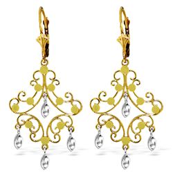 ALARRI 14K Solid Gold Chandelier Earrings