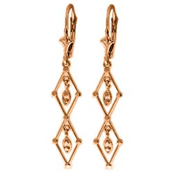 ALARRI 14K Solid Rose Gold Chandelier Earrings