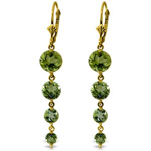 ALARRI 7.8 CTW 14K Solid Gold Drizzle Peridot Earrings