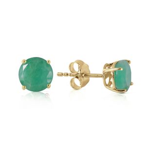 ALARRI 0.95 CTW 14K Solid Gold Spring Doesn't Fade Emerald Earrings