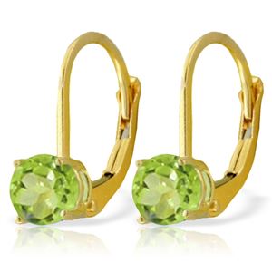 ALARRI 1.2 Carat 14K Solid Gold Grab And Go Peridot Earrings