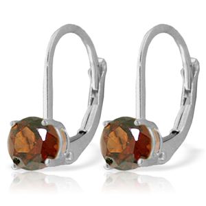 ALARRI 1.2 CTW 14K Solid White Gold Jessica's Dream Garnet Earrings