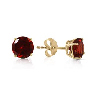 ALARRI 0.95 CTW 14K Solid Gold Two Worlds Garnet Earrings