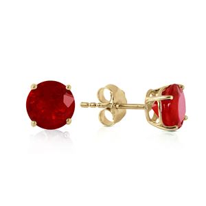 ALARRI 0.95 CTW 14K Solid Gold Fiercely We Believed Ruby Earrings