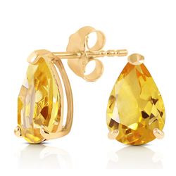 ALARRI 3.15 CTW 14K Solid Gold Cherished Seconds Citrine Earrings