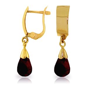 ALARRI 2.5 CTW 14K Solid Gold Leverback Earrings Drop Garnet