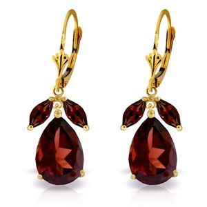 ALARRI 13 CTW 14K Solid Gold Vineyards Garnet Earrings