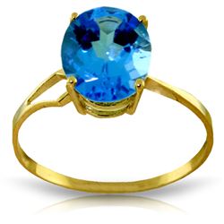 ALARRI 2.2 CTW 14K Solid Gold Party Themed Blue Topaz Ring