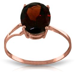 ALARRI 2.2 CTW 14K Solid Rose Gold Opulence Garnet Ring