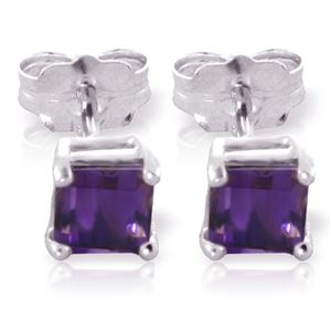 ALARRI 0.65 CTW 14K Solid White Gold Paradisio Amethyst Earrings