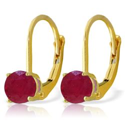 ALARRI 1.2 Carat 14K Solid Gold Fire Flame Ruby Earrings