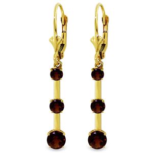 ALARRI 2.5 CTW 14K Solid Gold Generosity Garnet Earrings