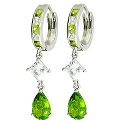 ALARRI 7.72 Carat 14K Solid Gold Poignant Cubic Zirconia Earrings