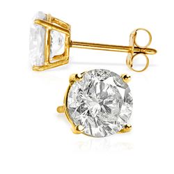 ALARRI 4.5 CTW 14K Solid Gold Cubic Zirconia Stud Earrings