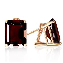 ALARRI 14 Carat 14K Solid Gold Distinction Garnet Earrings