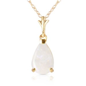 ALARRI 0.77 Carat 14K Solid Gold Necklace Natural Opal